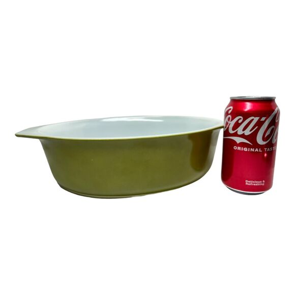 Vintage Pyrex 2 1/2 Quart Verde Dish #045, Mid-Century Modern (MCM) - Picture 6 of 12